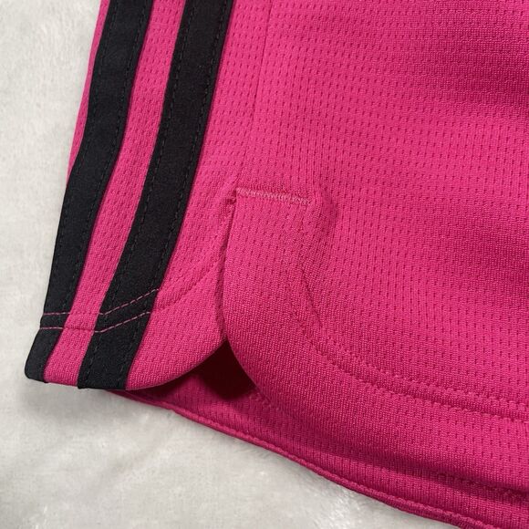 Adidas Logo Pacer 3 Stripe Knit Primegreen Athletic Training Shorts Large - Picture 6 of 8